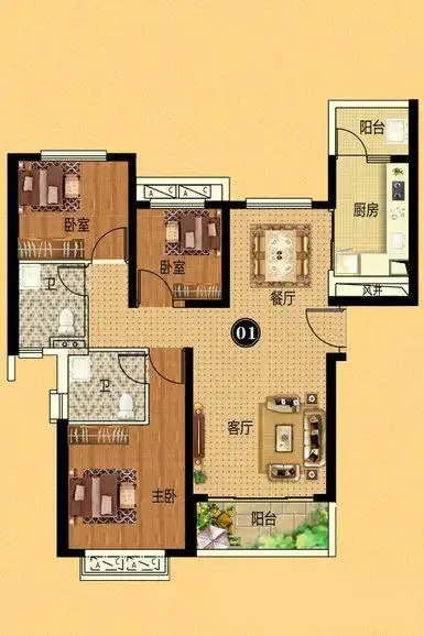 恒大名都户型图