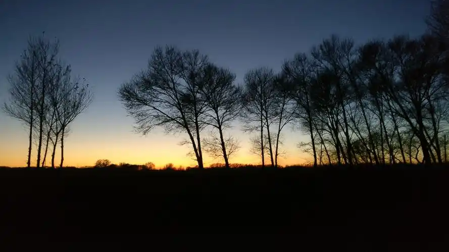 乡下农村的傍晚