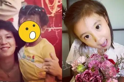 基因太强!贾静雯童年照曝光,神复制咘咘,网友:以为穿越