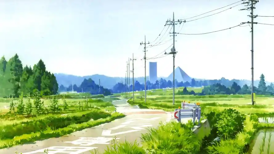 日本动漫中的唯美街景图片桌面壁纸