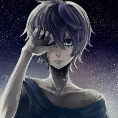 伤心哭泣的动漫头像高清好看的动漫男生哭泣伤心头像图片