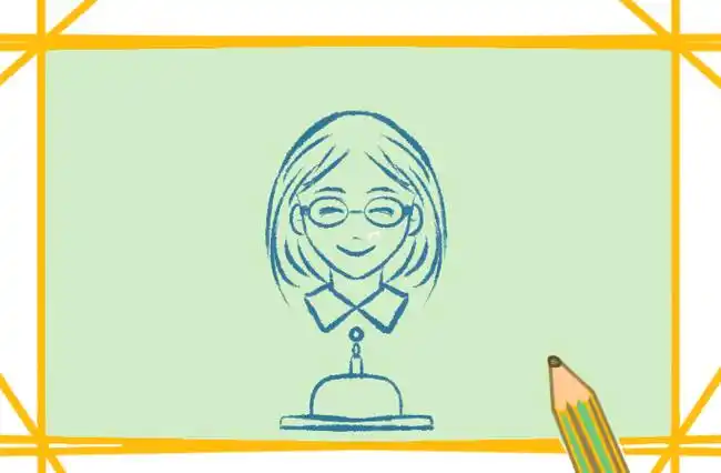 漂亮的班主任简笔画怎么画