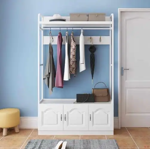 鞋柜衣柜一体门厅柜