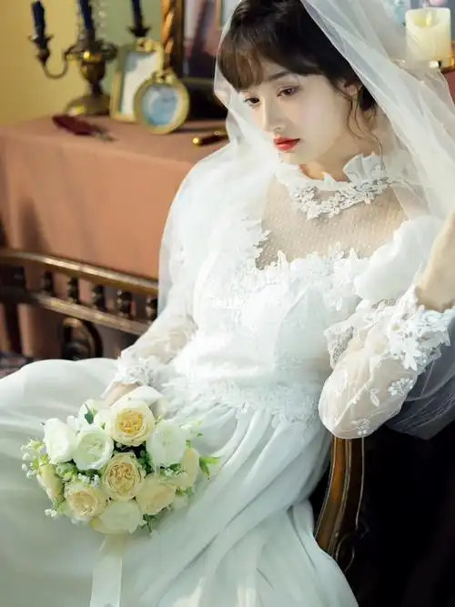 100个婚纱女孩001要多漂亮才算漂亮