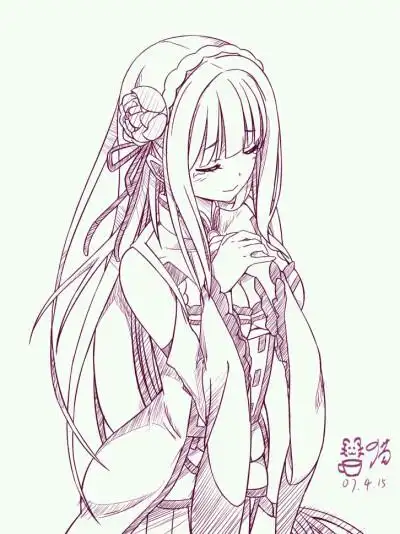 动漫二次元原创/同人画/人物插画/手绘/女生头像/壁纸/400_534竖版