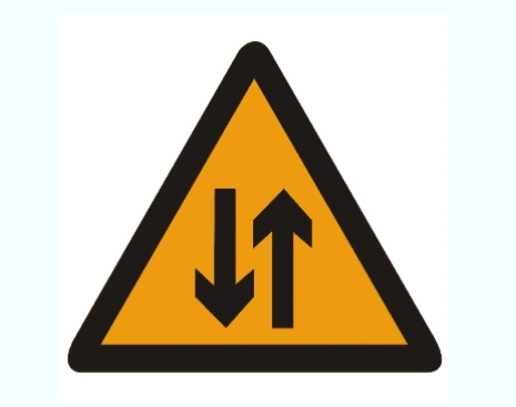 双向交通标志图解