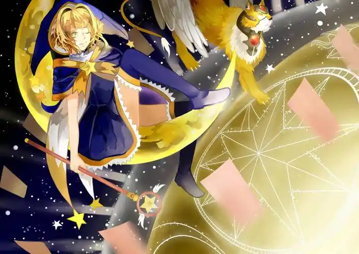 月亮星星魔法女生4k动漫高清壁纸