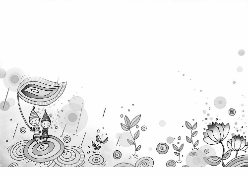 简笔画语文学习填色插画封面设计手绘简笔画竖图手绘封面图片简笔画