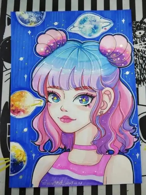 马克笔漫画人物