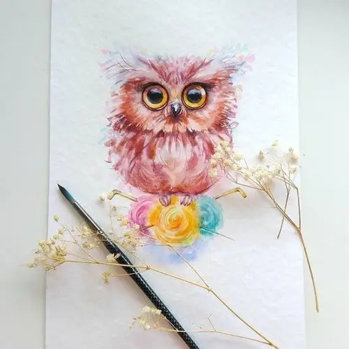 一组萌萌的水彩小动物 | genechka_djogan