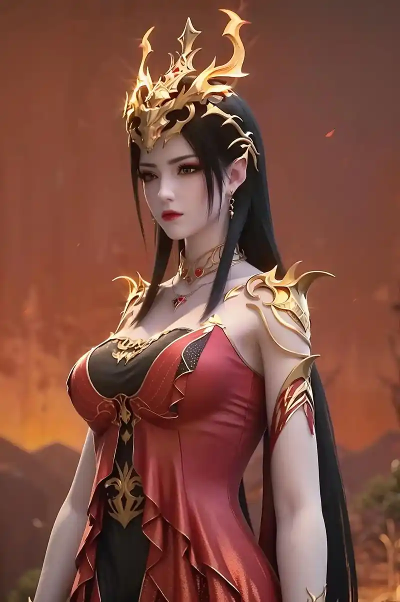 女王新造型来咯.#美杜莎 #彩鳞 #国漫女神 #ai绘画 # - 抖音