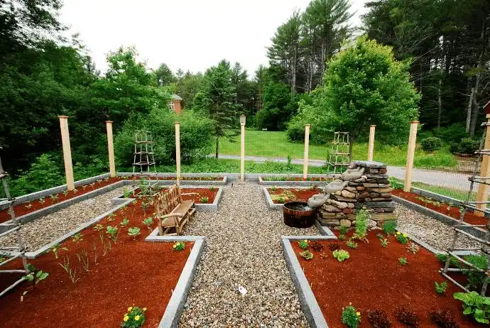 想要在这么美的花园里设计一个菜园,就需要仔细思考了,风格要与建筑