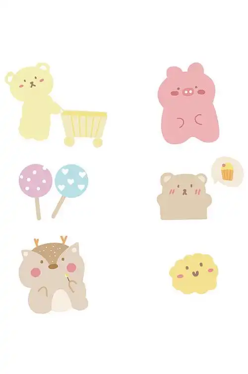 动物可爱装饰元素-动物可爱装饰元素图片-动物可爱装饰元素素材下载