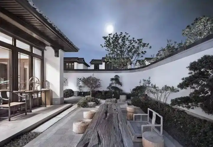 中式别墅庭院景观墙设计实景图,闲情雅致纵生,美妙绝伦-西江月景观