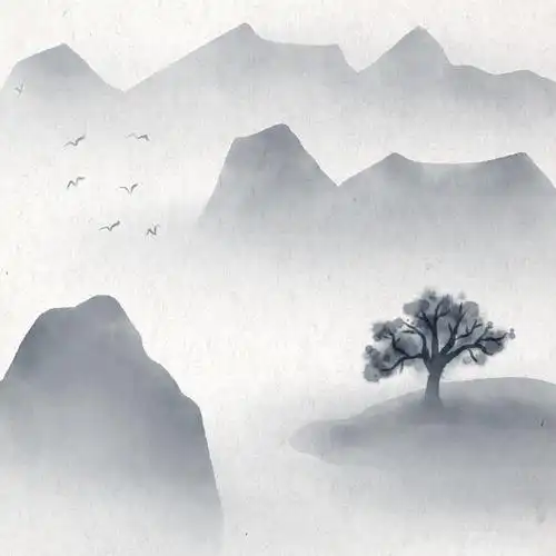 中国风水墨风景画