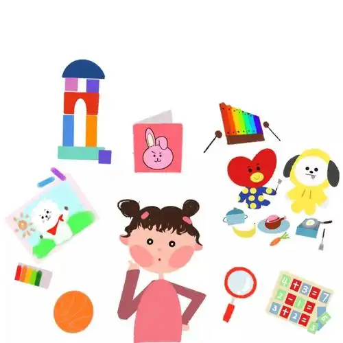 看绘本,搭积木,娃娃家