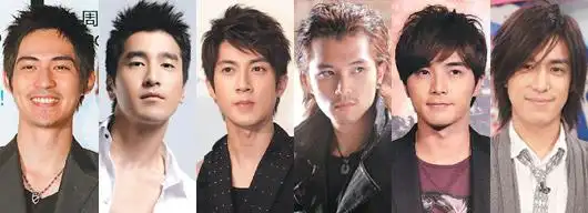 仔仔(左起),赵又廷,吴尊,邱泽,贺军翔与陈楚河,今年作品将在大陆椒骀