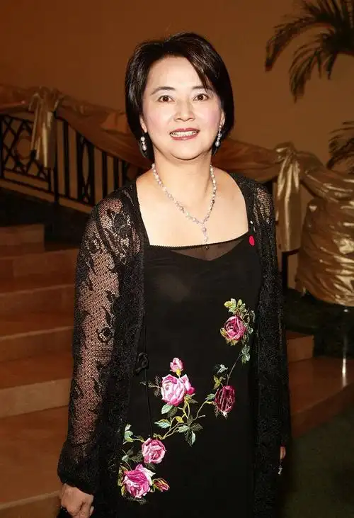 胡慧中即使发了福,穿上红裙帆布鞋,一样优雅有气质