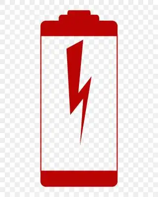 红色电池电量图