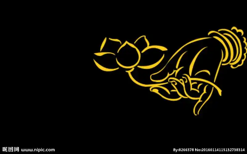 持莲花观音手图片