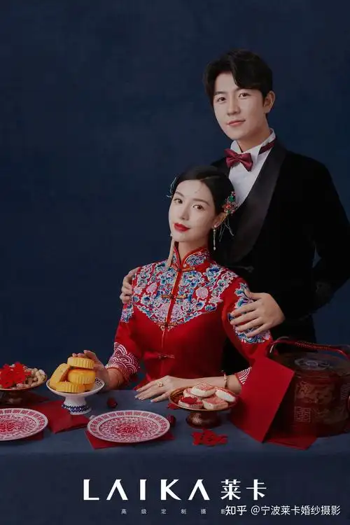 深邃又高级的喜嫁婚纱照