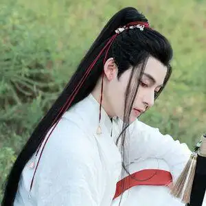 嫙笄原创古风手工束发绳男腰绳铃铛头绳汉服流苏宫绦发饰头饰长安