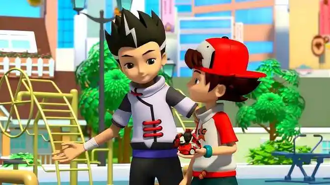 跳跃战士:经过不断训练,小逸进步很大,让龙威很欣慰