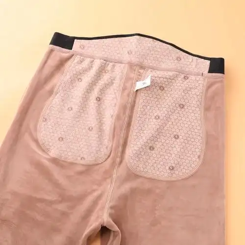 保暖裤冬季男士单件紧身打底裤滑面双层加绒加厚中青年高腰棉裤