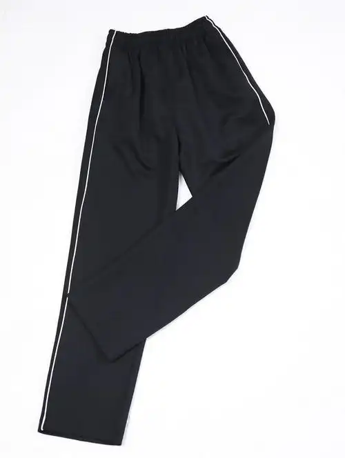 包邮藏蓝白边初中学生运动裤一条杠黑色校裤校服裤子男女春秋高中