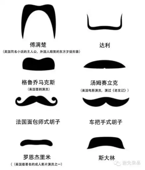 如果上面那么多款胡须你已经看花了眼,那说不定下面几款相对简单的