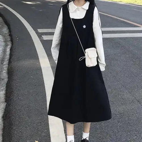 初中生时尚女孩套装裙