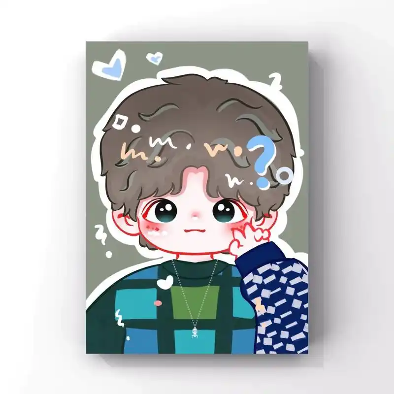 宋亚轩无偿 q版23/100截止啦 画了一个小宋的小卡稿稿呀 这个想要的宝