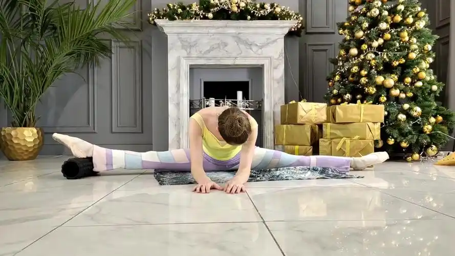 国外flexshoe芭蕾柔术小姐姐足尖鞋一字马软开度展示裤里丝-舞蹈视频