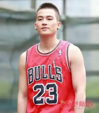 男生剃鬓角短发寸头发型