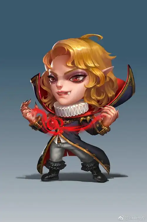 q版吸血鬼以及过程图