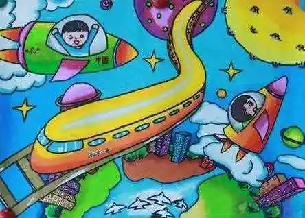 关于中国梦的画畅想未来我的中国梦儿童画简单漂亮