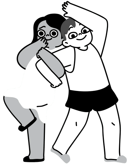 人物搞笑猎奇趣味姿势漫画插画元素搞笑动作