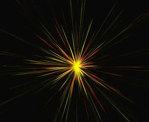 html5 canvas彩色发散的射线动画特效_58素材
