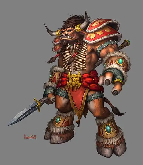 魔兽世界牛头人种族高清原画大赏