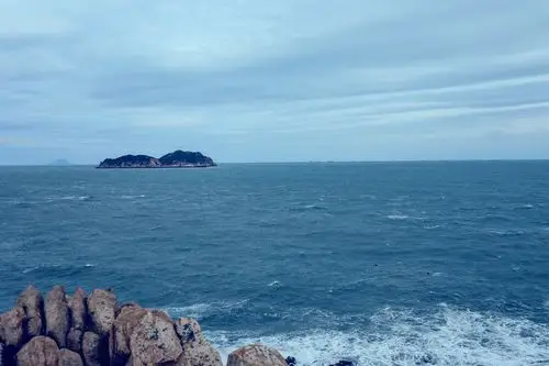 手机拍摄海边风景照