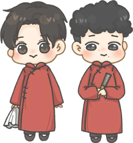 德云社手幅素材堂良孟鹤堂周九良q版(侵删)