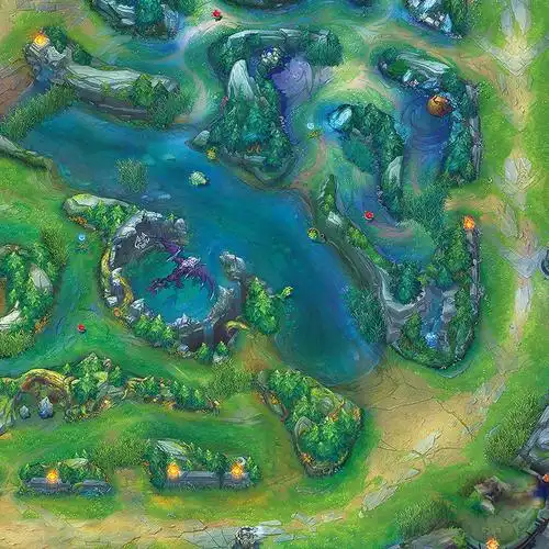 lol英雄联盟地图召唤师峡谷海报s10新赛季自粘壁纸网吧宿舍装饰画