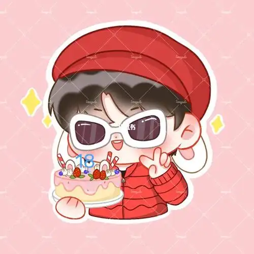 98摸了一张生贺#饭圈约稿  #q版  #贺峻霖  #生日快乐