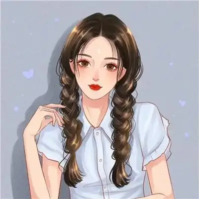 简约干净的手绘头像女生图片大全