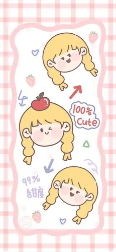 分享一组全面屏手机壁纸可爱 卡通 插画壁纸无水印 | cr seoulanchic