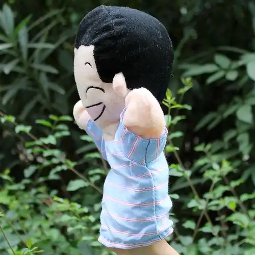 开学热卖家有儿女手偶玩具大号布偶 毛绒一家人手指偶讲故事游戏