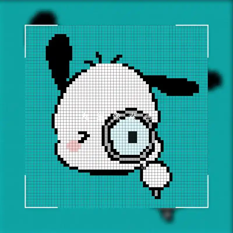 可爱的帕恰狗像素画2661516615.