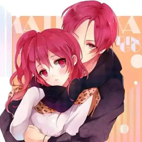 动漫男生拥抱女生