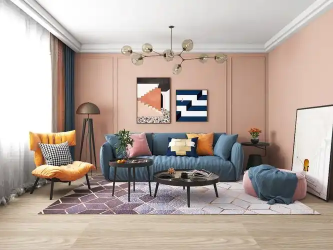 惊艳一夏马卡龙色艺术漆背景墙