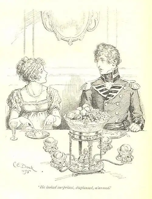 e.brock黑白插画《傲慢与偏见》